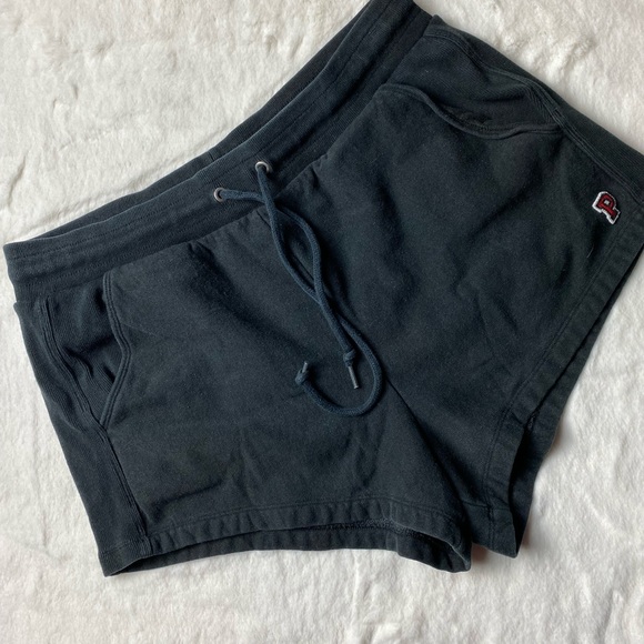 PINK Victoria's Secret Pants - PINK premium high waist sweat shorts black